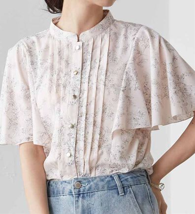 RANAN（ラナン）の「【新色追加】ひんやり！ピンタックフレアー袖ブラウス（ブラウス）」