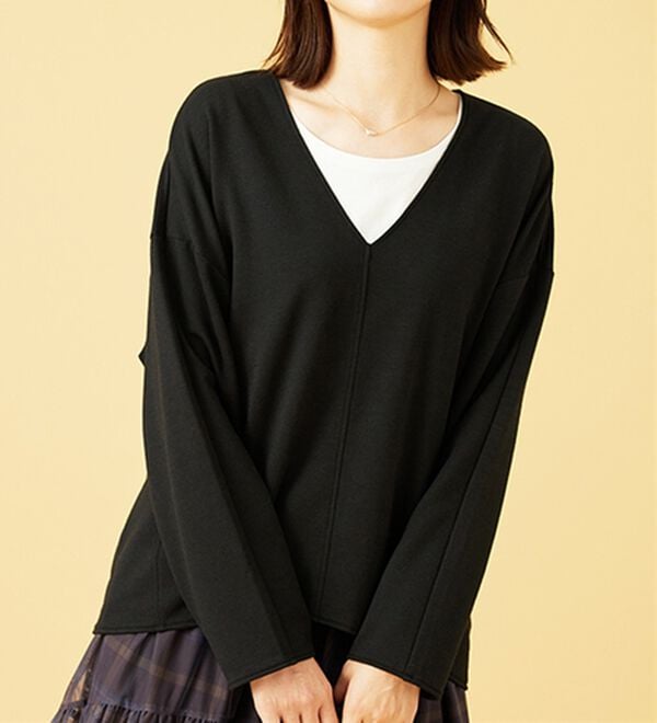 BELLUNA（ベルーナ）の「Vネックプルオーバー（カットソー）」｜詳細画像