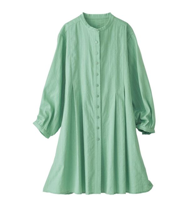 綿100％ドビー織シャツチュニック - ベルーナ【公式】