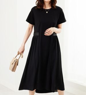 BELLUNA（ベルーナ）の「【Ｌａｇｒｉｌｕａ】サイドシフォン使いギャザー切替ワンピース（その他ワンピース）」｜詳細画像