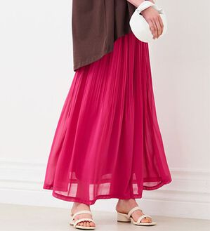 RANAN（ラナン）の「シフォンプリーツマキシスカート（ロングスカート）」｜詳細画像