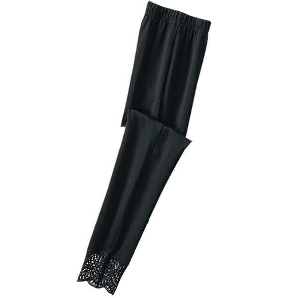 BELLUNA（ベルーナ）の「【２本組】裾ケミカルレース使いレギンス（スパッツ・レギンス）」｜詳細画像