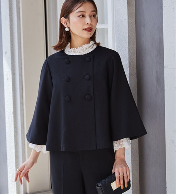 RANAN（ラナン）の「＜２点セット＞フレアージャケットワイドパンツセット（パンツスーツ）」｜詳細画像