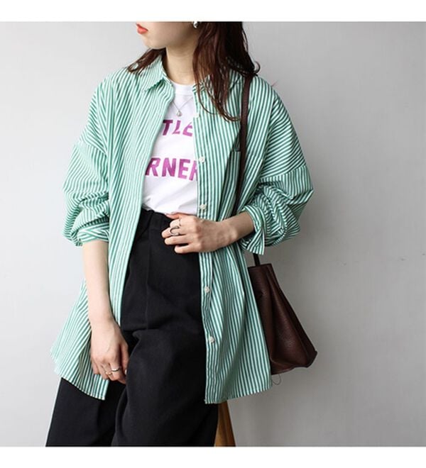 GeeRA（ジーラ）の「アソート柄オーバーサイズシャツ（シャツ）」｜詳細画像