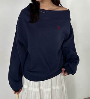 RANAN（ラナン）の「＜U.S.POLO ASSN.＞ワンショルスウェット（トレーナー・スウェット）」｜ネイビー