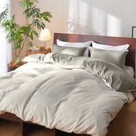 iellio（イエリオ）の「ホテルテイストリバーシブル布団カバーリング＜掛布団カバー・フィットシーツ・ボックスシーツ・枕カバー・１年中快適＞（敷布団カバー・シーツ）」