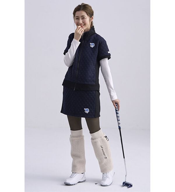 BELLUNA（ベルーナ）の「【タキシードサム】リブ切替キルト風ベスト（ベスト）」｜詳細画像