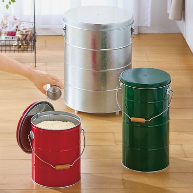 「オバケツ　ライスストッカー（保存容器・米びつ）」