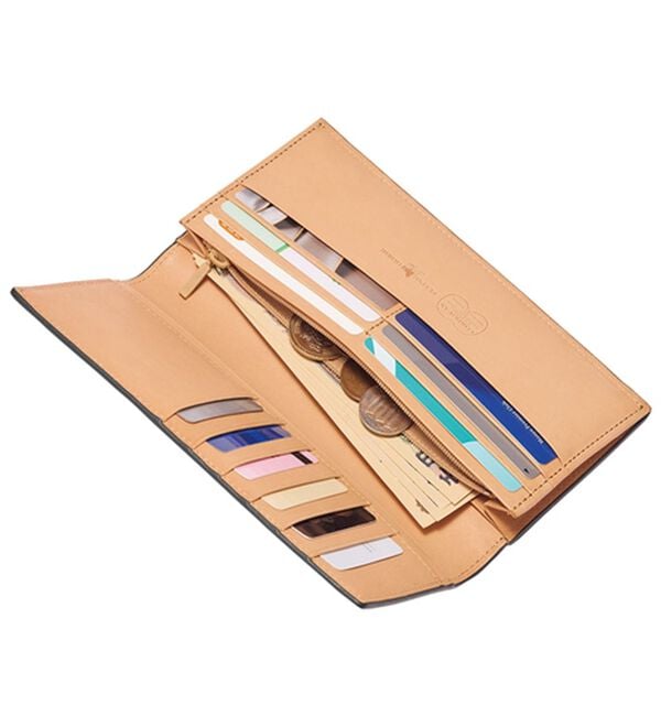 「宮内レザー製コードバン財布　長財布（メンズ財布・パスケース）」｜詳細画像