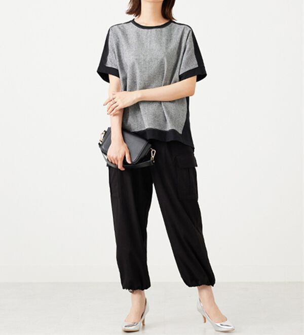 BELLUNA（ベルーナ）の「ステッチデザイン切替プルオーバー（カットソー）」｜詳細画像