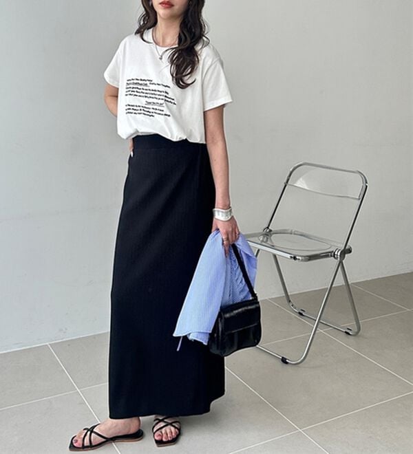 GeeRA（ジーラ）の「セルフカット美脚魅せタイトスカート（ロングスカート）」｜詳細画像