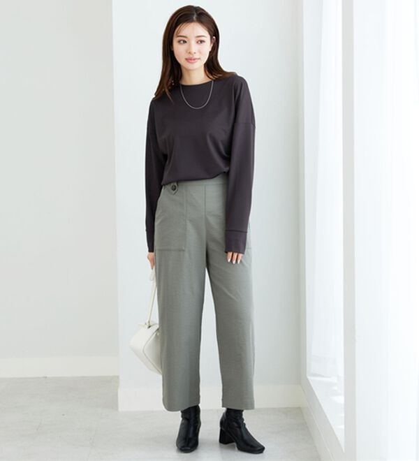 BELLUNA（ベルーナ）の「もちっとなめらか！大人顔サマ見えプルオーバー（カットソー）」｜詳細画像