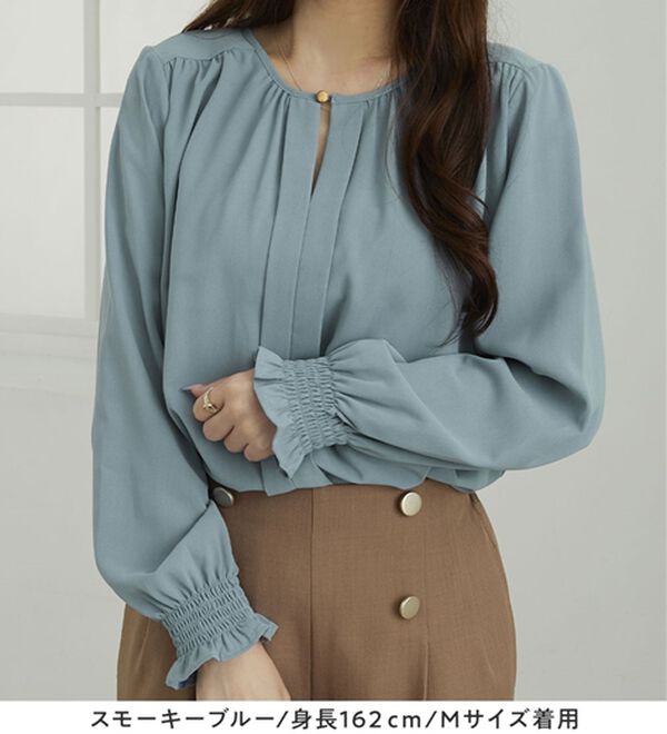 alotta（アロッタ）の「前後２ＷＡＹギャザーブラウス（ブラウス）」｜詳細画像