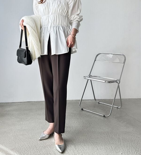 GeeRA（ジーラ）の「美脚きれい魅せ！テーパードパンツ（フルレングスパンツ）」｜詳細画像