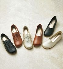 ルフラン（ルフラン）の「足指ゆったり５Ｅはだしシューズ（フラットシューズ）」