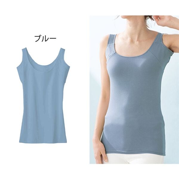 LAVIENNE（ラヴィエンヌ）の「ひんやり汗取りインナー　前まで激汗・タンクトップ＜ラヴィクール＞（肌着・インナーウェア）」｜詳細画像
