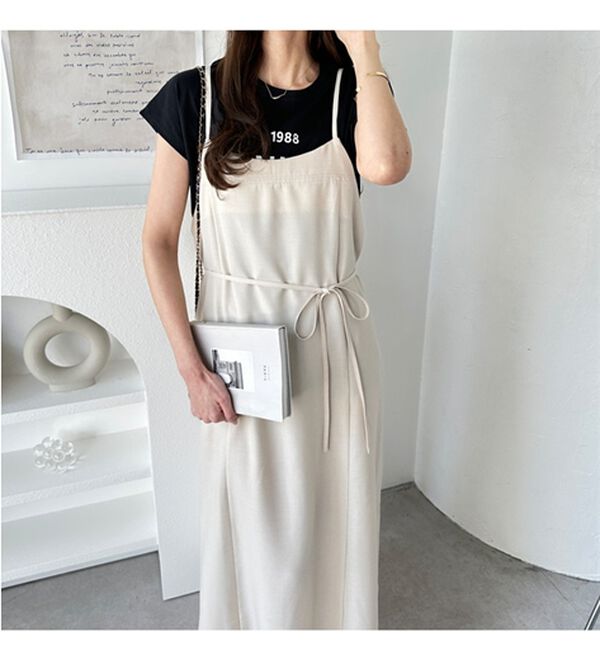 GeeRA（ジーラ）の「リネンライクロングキャミワンピース（その他ワンピース）」｜詳細画像