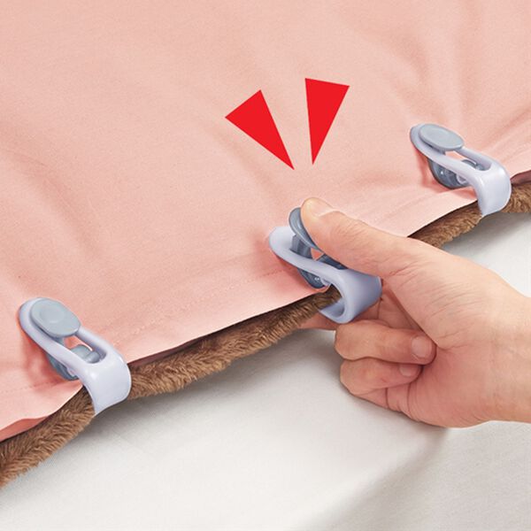 「布団ズレ防止クリップ　１２個組（その他日用品）」｜詳細画像