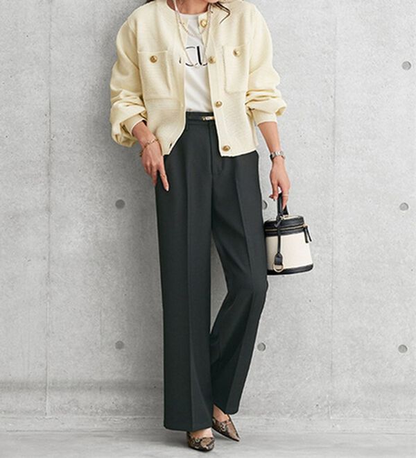 BELLUNA（ベルーナ）の「桜エキスワイドパンツ（ワイドパンツ・ガウチョ）」｜詳細画像