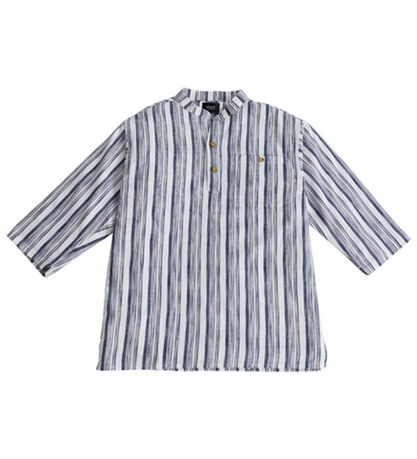 「ざっくり木綿のゆったりリラックスシャツ（メンズシャツ）」｜詳細画像