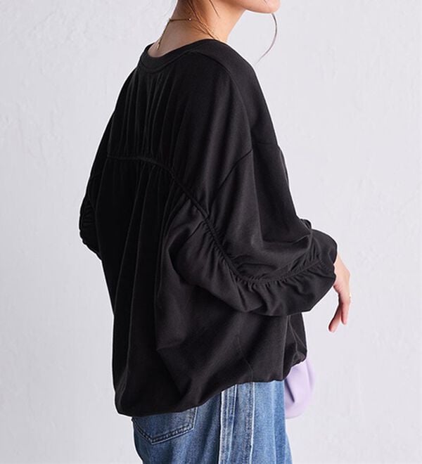 RANAN（ラナン）の「バックギャザーデザインスウェット（カットソー）」｜詳細画像