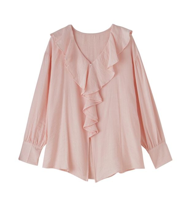 RANAN（ラナン）の「ラッフルフリルオーバーブラウス（ブラウス）」｜詳細画像