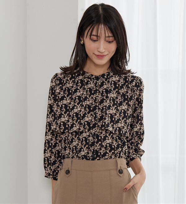 BELLUNA（ベルーナ）の「ケープ風デザインブラウス（ブラウス）」｜詳細画像