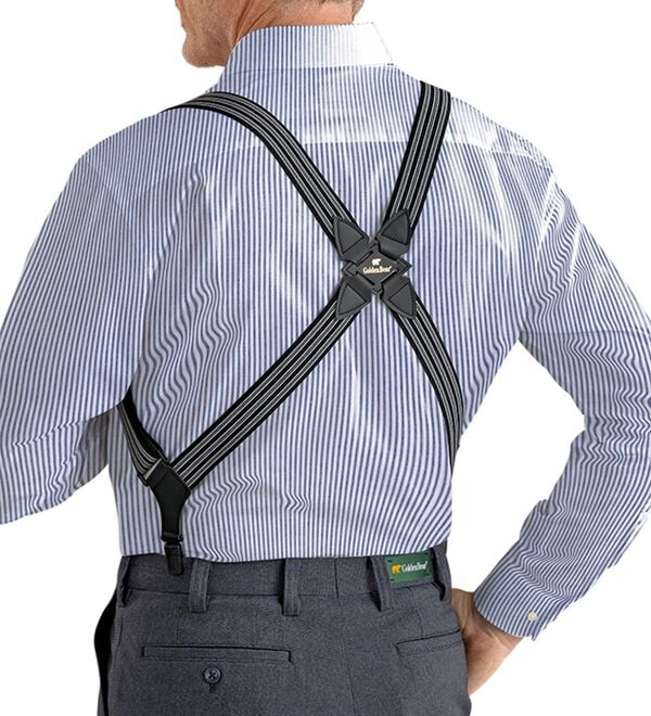 2本組】＜ゴールデンベア＞日本製錆びないサスペンダー - ベルーナ