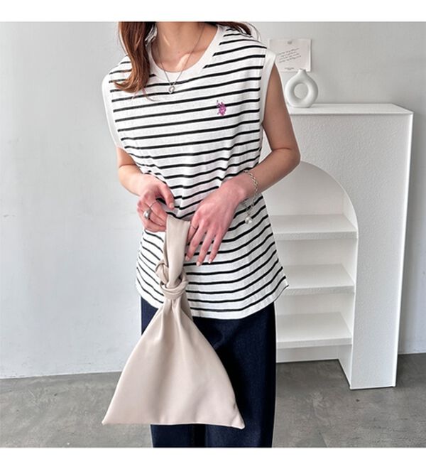 GeeRA（ジーラ）の「【Ｕ．Ｓ．　ＰＯＬＯ　ＡＳＳＮ．】ノースリＴシャツ（タンクトップ・キャミソール）」｜詳細画像