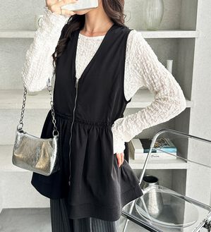 GeeRA（ジーラ）の「ダブルジップティアードベスト（ベスト）」｜詳細画像