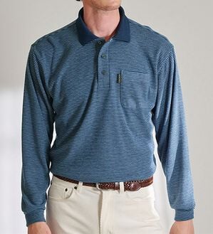 「日本製カシミヤタッチの大人ポロシャツ（メンズポロシャツ）」｜詳細画像