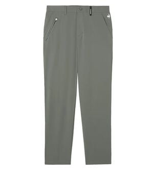 「＜ルコック＞ゴルフ　ミニトライアングル地柄テーパードパンツ（メンズフルレングスパンツ）」｜グレー