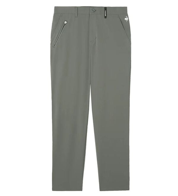 「＜ルコック＞ゴルフ　ミニトライアングル地柄テーパードパンツ（メンズフルレングスパンツ）」｜グレー