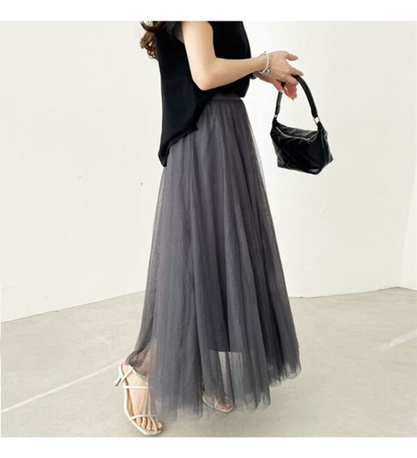 GeeRA（ジーラ）の「フレアーチュールロングスカート（ロングスカート）」｜詳細画像