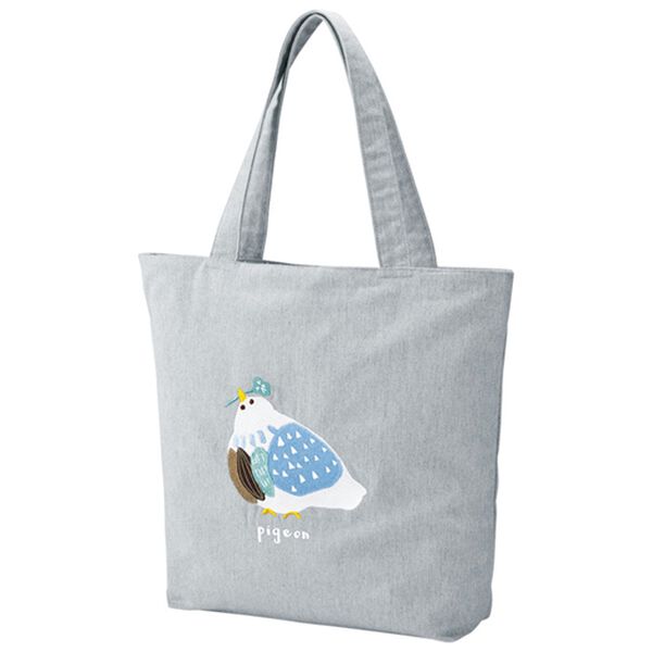 BELLUNA（ベルーナ）の「地球に優しくリサイクルコットン混刺しゅうトート（トートバッグ）」｜詳細画像