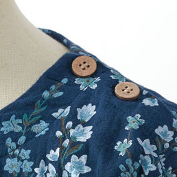 BELLUNA（ベルーナ）の「綿混ふんわりダブルガーゼプリントブラウス（ブラウス）」｜詳細画像