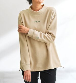 BELLUNA（ベルーナ）の「＜ＦＩＬＡ＞裏起毛ワッフルプルオーバー（カットソー）」｜アイボリー