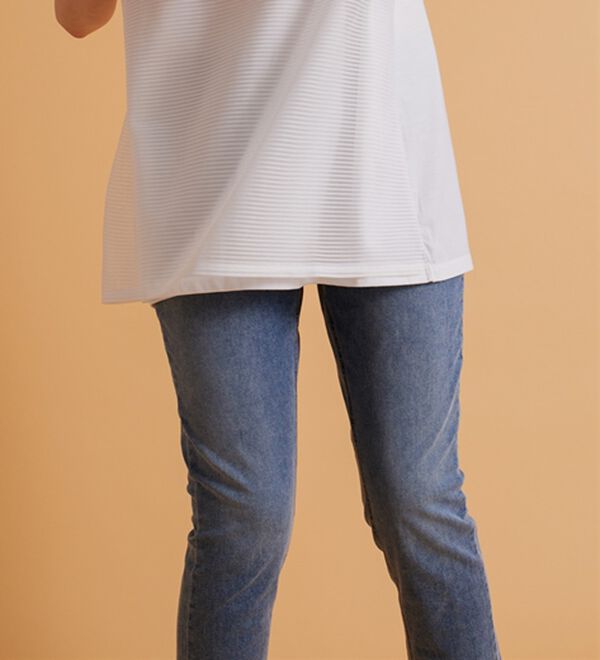 BELLUNA（ベルーナ）の「ボーダーチュール重ねチュニック（チュニック）」｜詳細画像