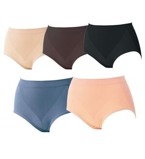 LAVIENNE（ラヴィエンヌ）の「綿混のびのびフィットミラクるショーツ（ショーツ）」｜5色組