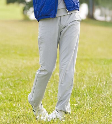 「＜ルコックスポルティフ＞ウエストアジャスター付き保温ダイヤロングパンツ（メンズスラックス）」