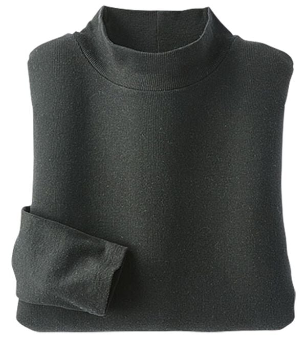 BELLUNA（ベルーナ）の「綿混リブハイネックプルオーバー（カットソー）」｜黒