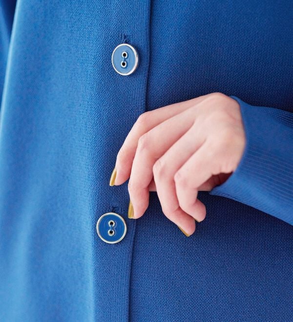 BELLUNA（ベルーナ）の「洗える！軽い！配色使いニットカーディガン（ニットカーディガン）」｜詳細画像