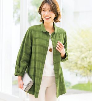 ルフラン（ルフラン）の「ドビー織ミニ衿ブラウス（ブラウス）」｜詳細画像