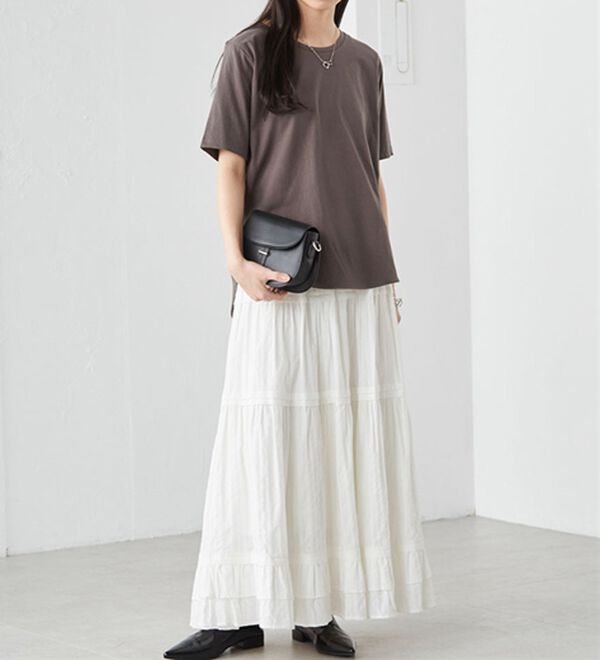 RANAN（ラナン）の「＜BC＞綿100％ひんやりラウンドヘムプルオーバー（カットソー）」｜詳細画像