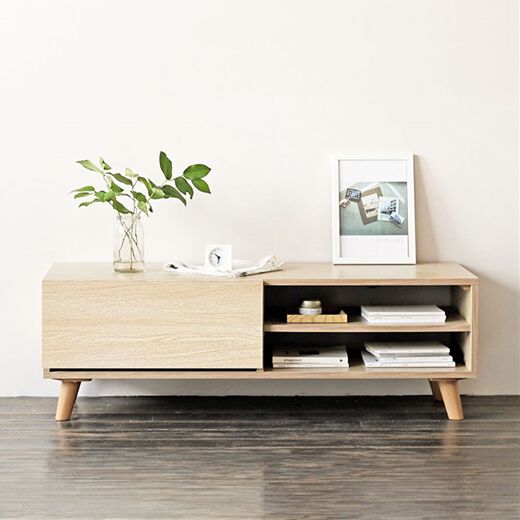ナチュラルウッド テレビ台 引き出し付き テレビボード