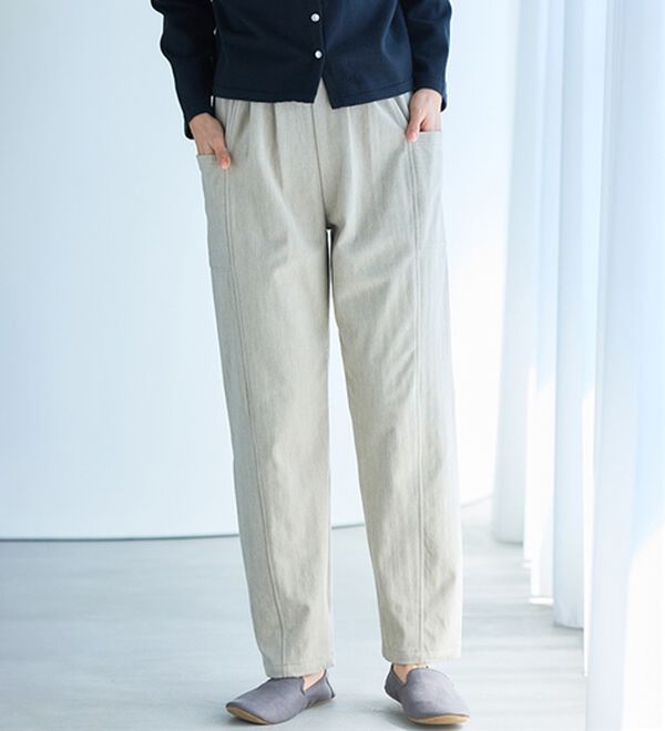 BELLUNA（ベルーナ）の「《ＨｕｇＲｅａｍコットン》セミカーブパンツ（フルレングスパンツ）」｜詳細画像