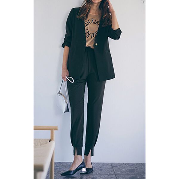 RANAN（ラナン）の「ノーカラーデザインジャケット（ノーカラージャケット）」｜詳細画像