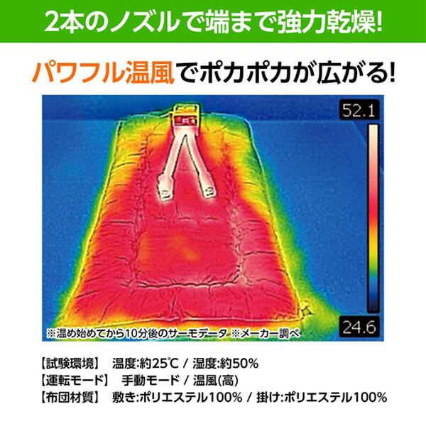 「山善　ツインノズルふとん乾燥機（その他生活家電）」｜詳細画像