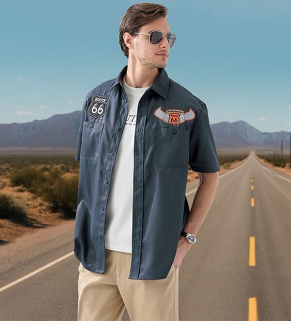 「＜ルート６６＞シャツアンサンブル（メンズシャツ）」｜詳細画像