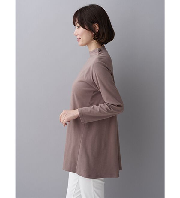 BELLUNA（ベルーナ）の「艶やかコットン１００％チュニック（チュニック）」｜詳細画像